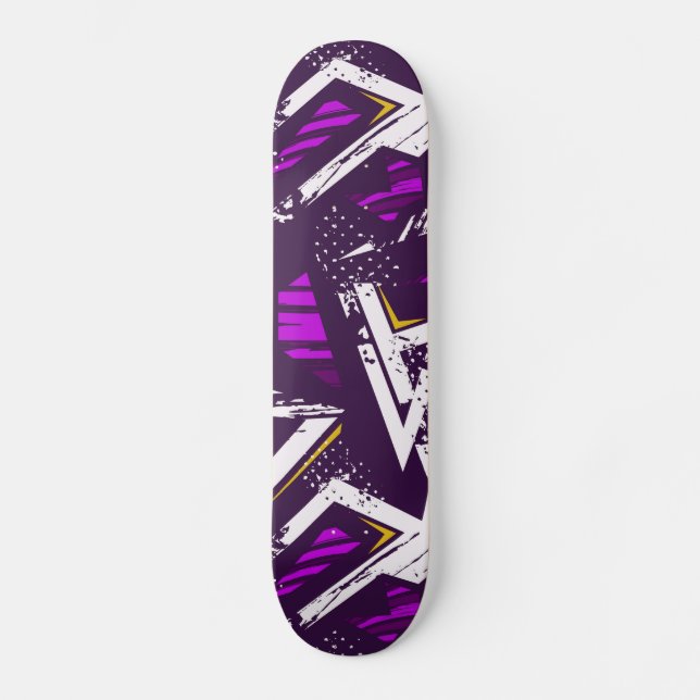 Grunge Abstrato Skateboard (Frente)