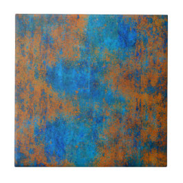 Grunge Blue Copper Boho