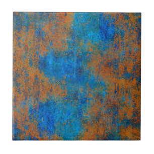 Grunge Blue Copper Boho