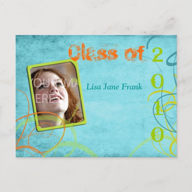 Grunge, cartões postais de graduação (Frente)