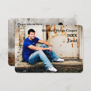 Grunge Casual - Anúncio de Graduação 3x5