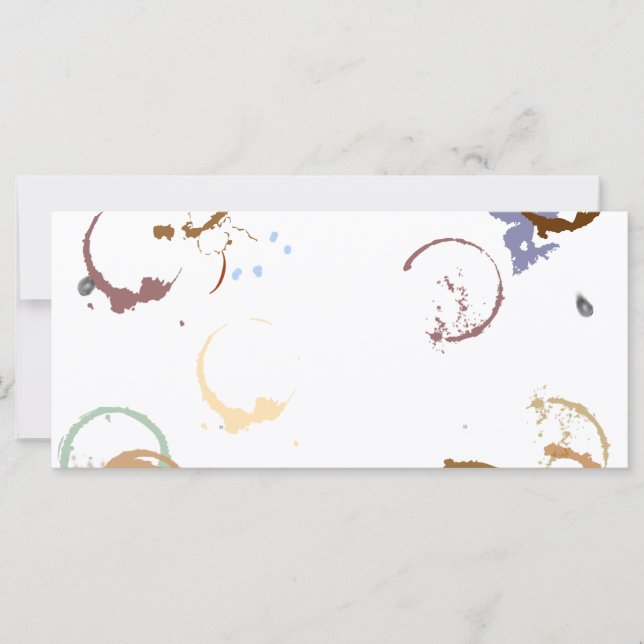 Grunge Coffstain Rack Card Modelo (Frente)