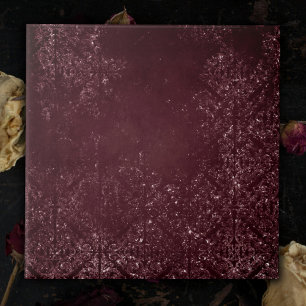Grunge de Vinho Glimeroso Sangria Bordeaux Damas