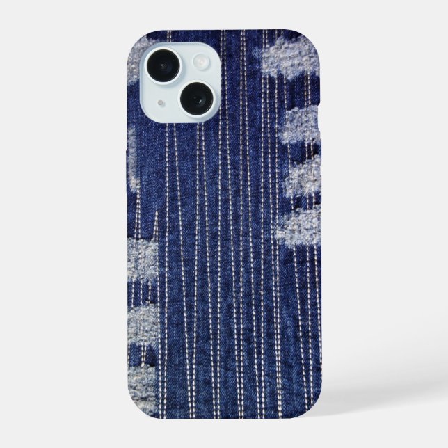 Grunge Denim Índigo com Costura Decorativa (Verso)