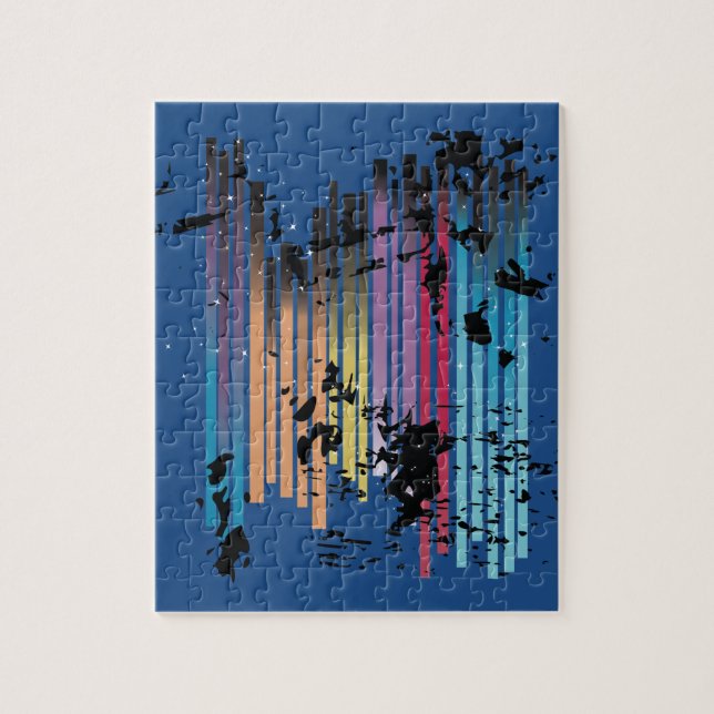 Grunge Design Quebra-cabeça (Vertical)