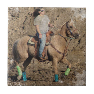 Grunge do Warmup do cavalo do rodeio do Palomino