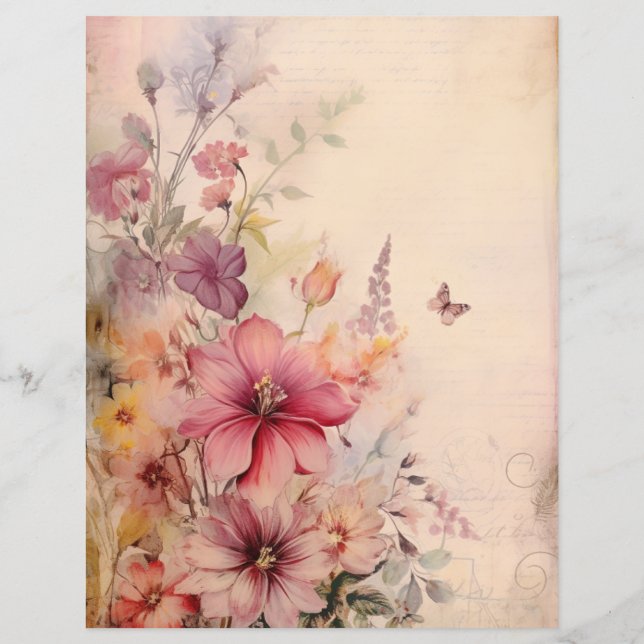 Grunge Floral 5 AIda (Verso)