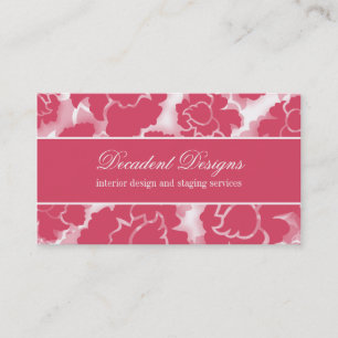 Grunge Floral Decadence Cartão de visita