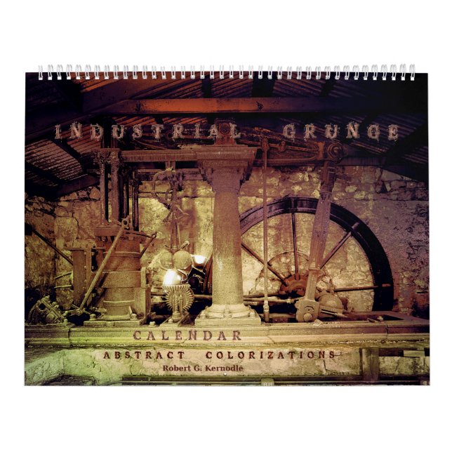 Grunge industrial do calendário de parede (Capa)