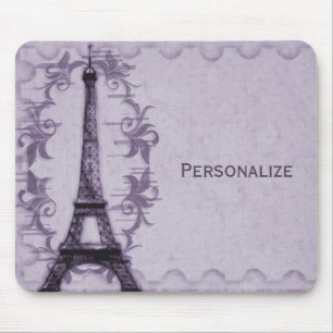 Grunge Mousepad de Paris da lavanda