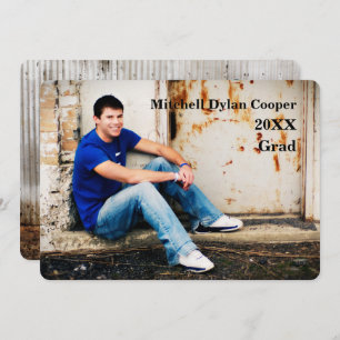 Grunge ocasional - anúncio da graduação