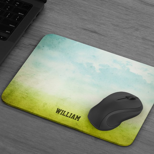 Grunge Paint Mouse Pad com Nome Personalizado (Criador carregado)