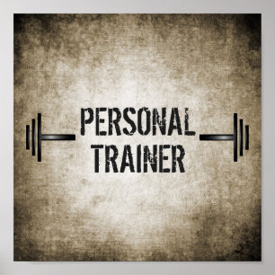 Grunge Personal Trainer Poster