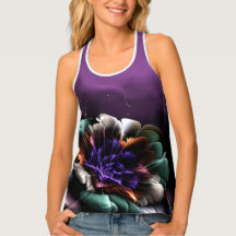 Grunge Teal e Flor Roxo