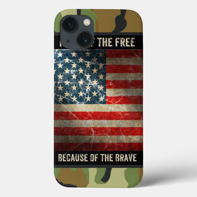 Grunge USA Flag no Camouflage 2 iPad Mini Case (Verso)