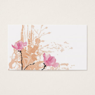 Grungy magnolias Cartão de visita