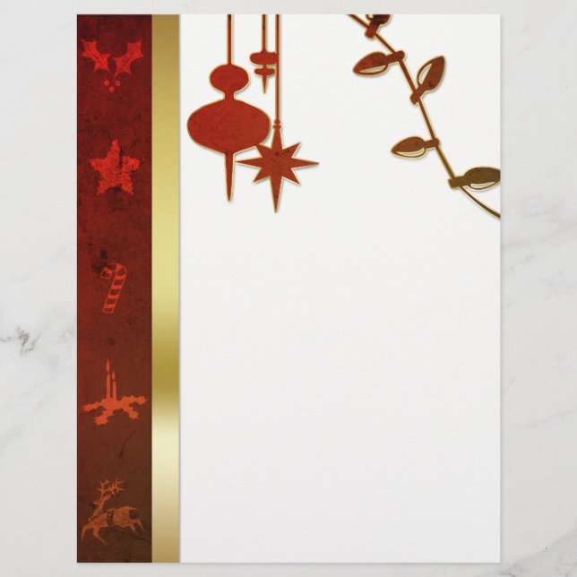 Grungy Vintage Dourado Natal (Frente)