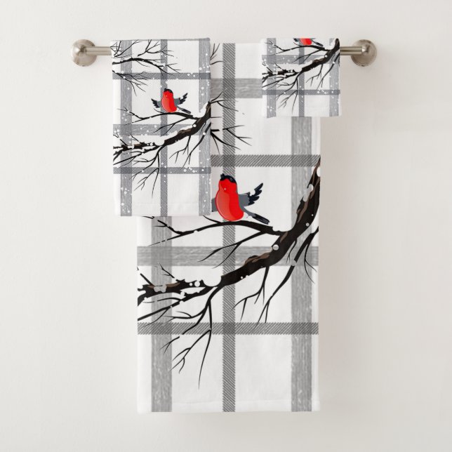 Grupo acolhedor de toalha de banho dos pássaros do (Insitu)