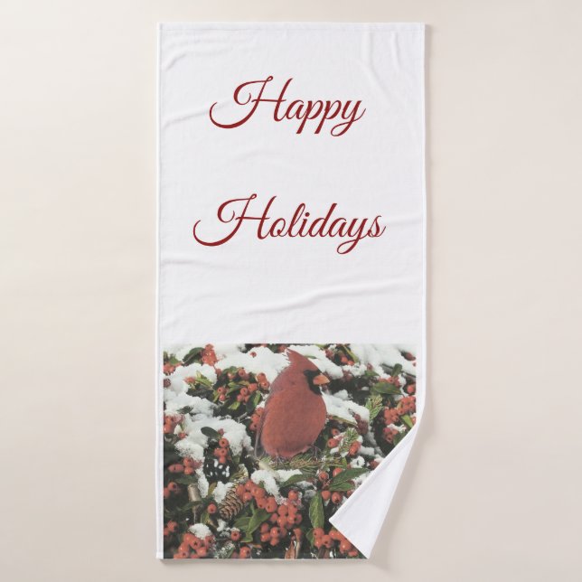 Grupo cardinal de toalha do banheiro do feriado (Toalha de Banho)