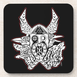 Grupo da porta copos do emblema de Odin de 6