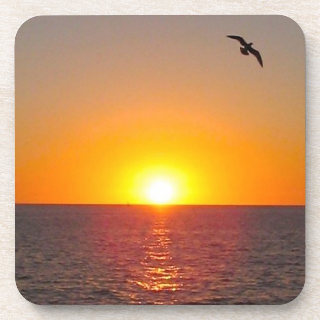 Grupo da porta copos do por do sol do oceano (Frente)