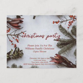 Grupo de convites de cartão postal