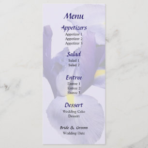 Grupo de Íris Japonesas Menu de Casamento