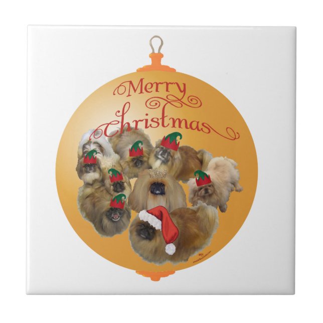 Grupo de Ornamentos Pekingese (Frente)