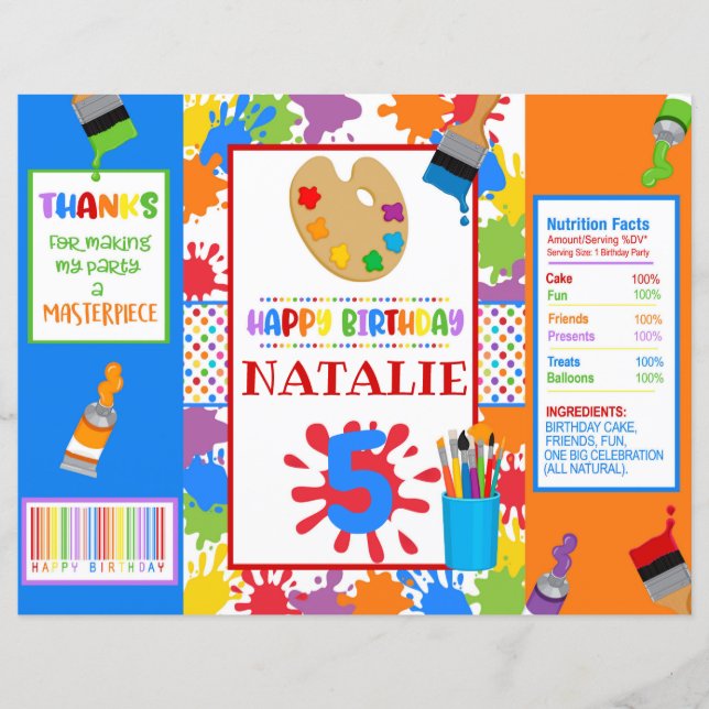 Grupo de pintura de arte DIY Chip Bag (Frente)