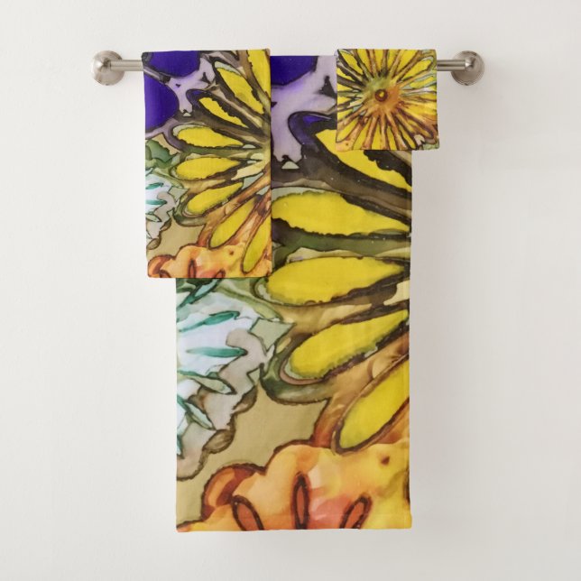 Grupo de toalha de banho de flower power (Insitu)