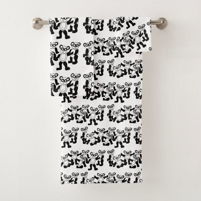 grupo de toalha dos amigos da panda (Insitu)