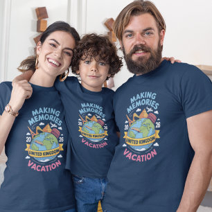 Grupo do Reino Unido Camisetas Combinando para Fér