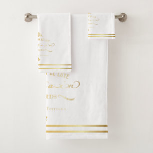 Grupo Dourado de toalha de La Maison De Luxe