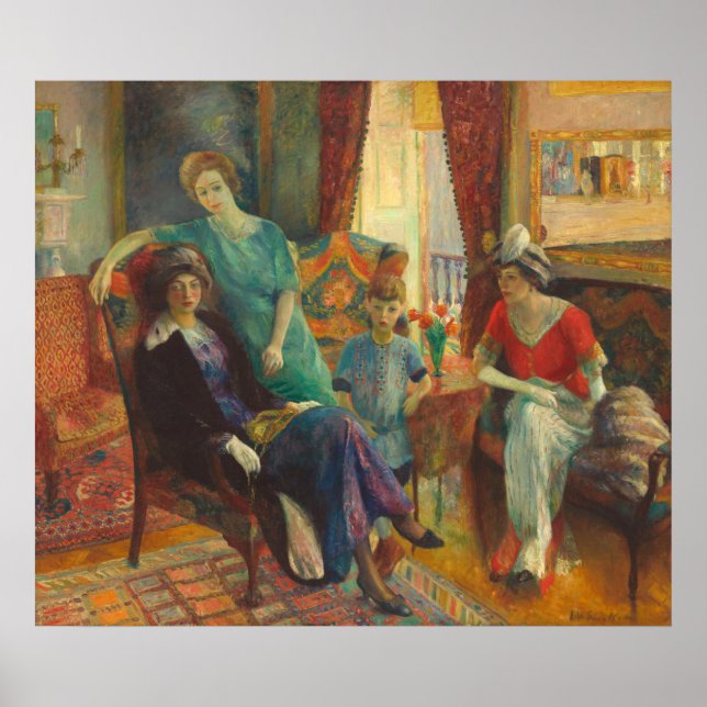 Grupo Familiar - William Glackens Fine Art Poster (Frente)