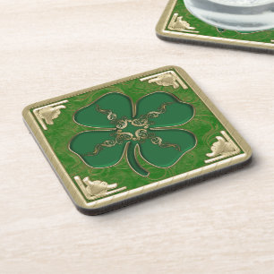 Grupo irlandês afortunado da porta copos do trevo