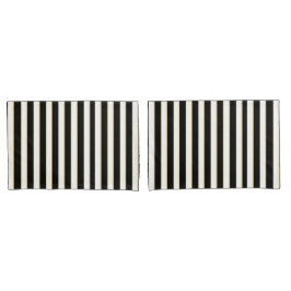 Grupo listrado elegante da caixa do travesseiro do