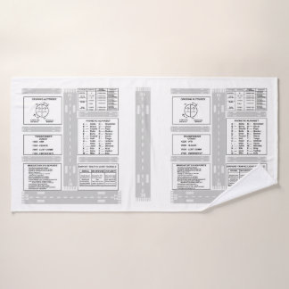 Grupo piloto de toalha de banho de Kneeboard