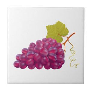 Grupo saboroso de uvas vermelhas