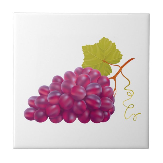 Grupo saboroso de uvas vermelhas (Frente)