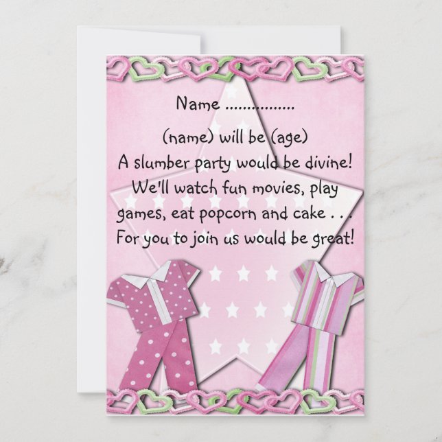 Grupo Slumber - Convite (Frente)