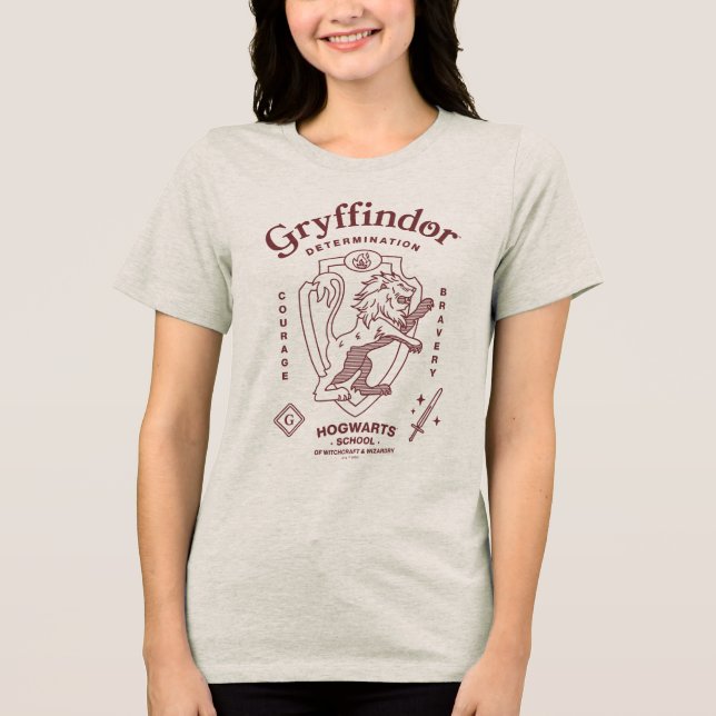 GRYFFINDOR™ Determinação Coragem Bravura Brasão (Frente)