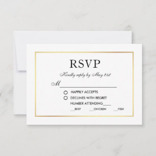 GS preto & branco de RSVP Wedding moderno elegante