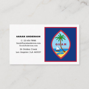 Guam Flag Elegant Cartões de visitas / EUA