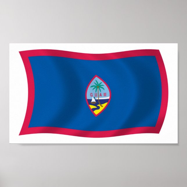 Guam Flag Poster Print (Frente)