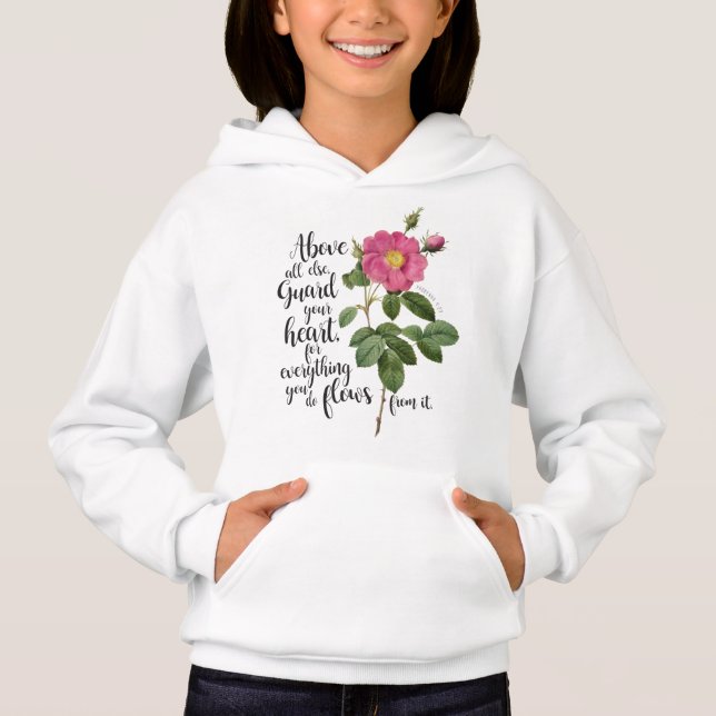 Guard your Heart - Vintage Rose, Proverbs 4:23 (Frente)
