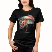 Guarda-chuva Colorido Estético com Flores Bonitas