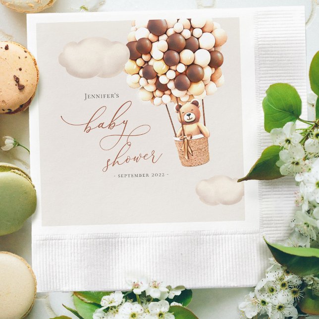 Guarda-chuva de Urso Festa de Bebê Guardanapos de  (Criador carregado)