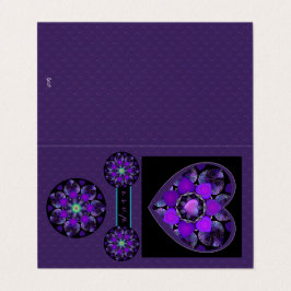 Guarda-chuva e corações roxos .7