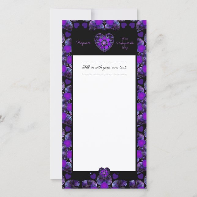 Guarda-chuva e corações roxos .7 (Frente)