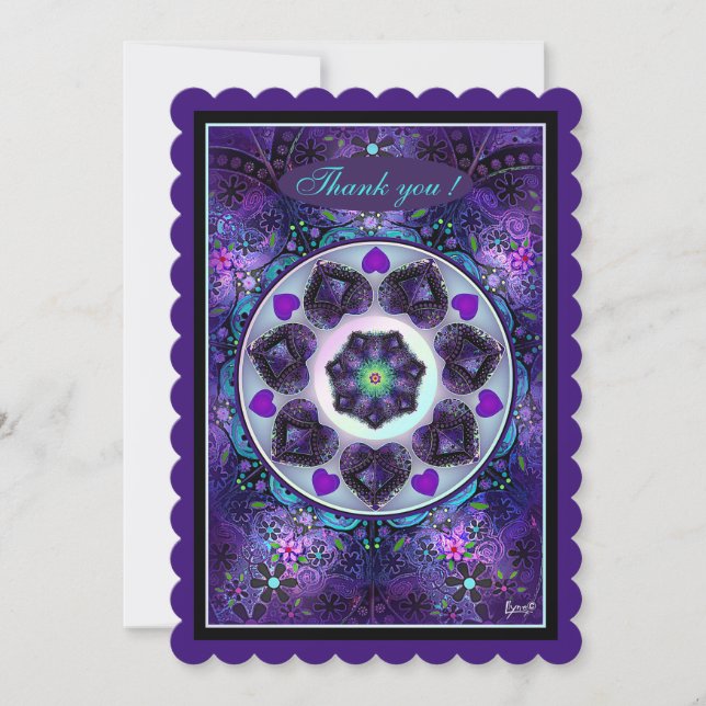 Guarda-chuva e corações roxos .7 (Frente)